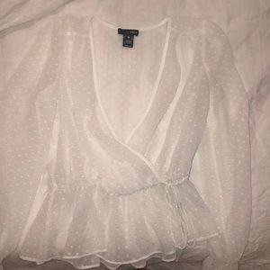 Aqua sheer long sleeve